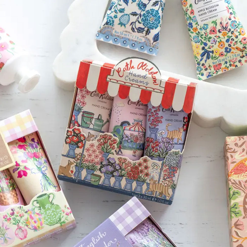 Heathcote & Ivory Cath Kidston Flower Market Mixed Bunch Hand Cream Trio