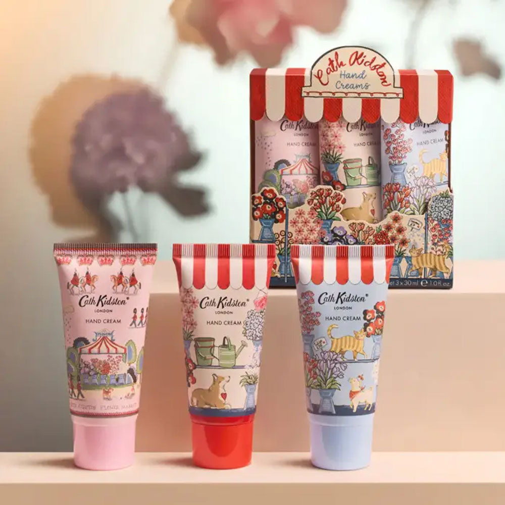 Heathcote & Ivory Cath Kidston Flower Market Mixed Bunch Hand Cream Trio