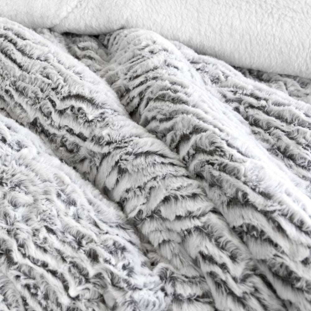 Ardor Boudoir Faux Fur Sherpa Comforter Set Queen/King