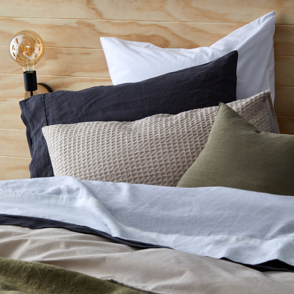 Waffle Quilt Cover Set Birch