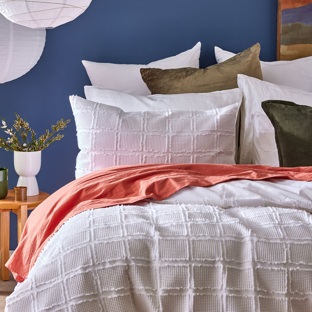 Jude Quilt Cover Set White
