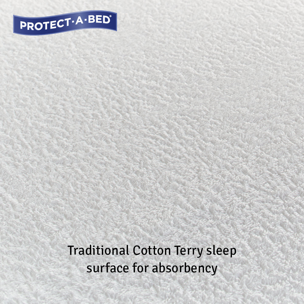 Protect-A-Bed® Infant Cotton Terry Cot Fitted Waterproof Mattress Protector