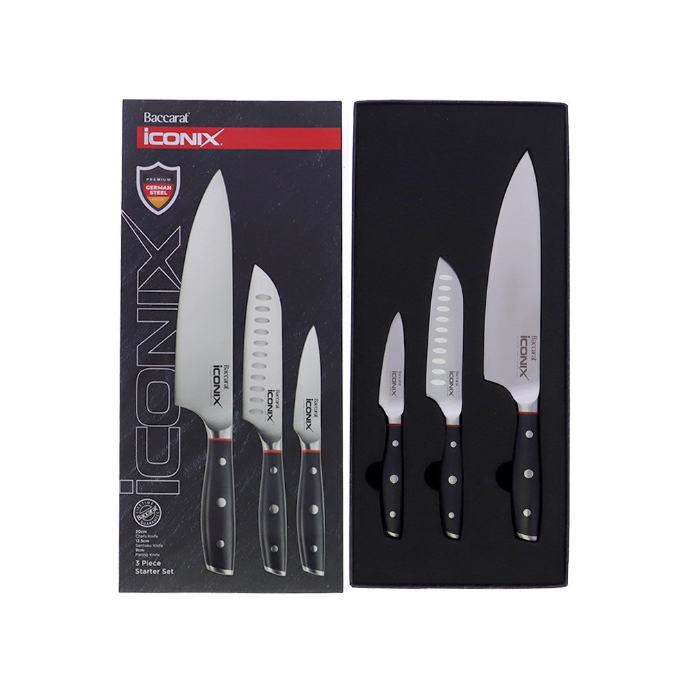 Baccarat iconiX 3 Piece Knife Set
