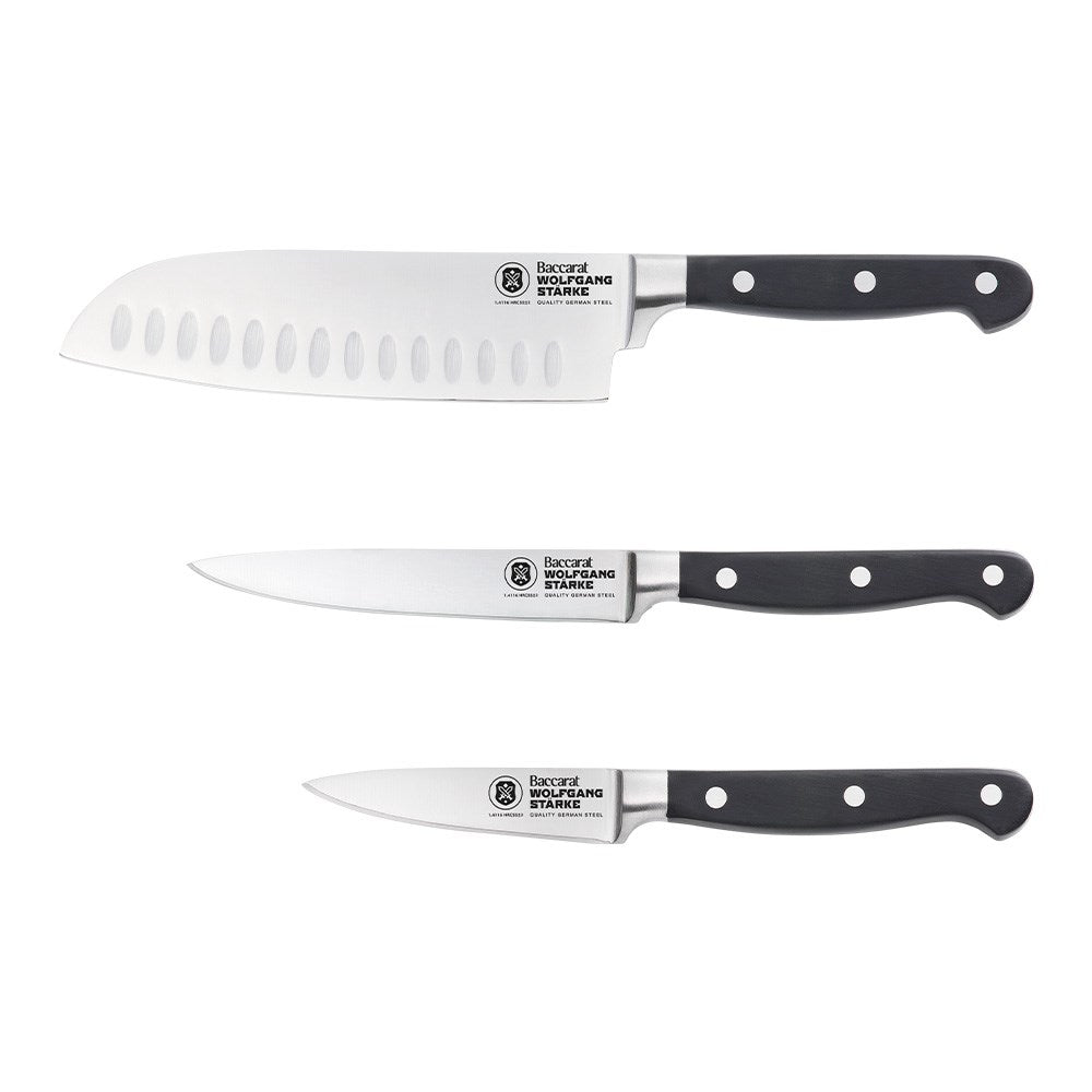 Baccarat WOLFGANG STARKE 3 Piece Stainless Steel Kitchen Knife Set