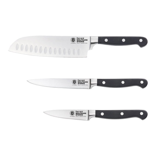 Baccarat WOLFGANG STARKE 3 Piece Stainless Steel Kitchen Knife Set