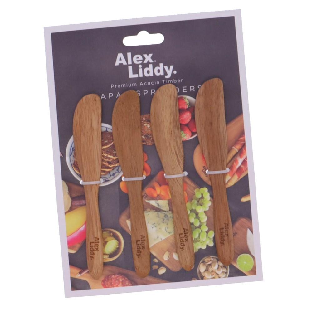 Alex Liddy Acacia Tapas Spreaders Set of 4