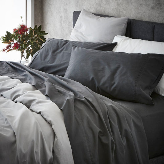 Ashton Fitted Sheet Graphite