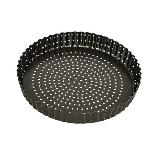 Bakemaster Perfect Crust Non-Stick Loose Base Quiche Pan 25cm