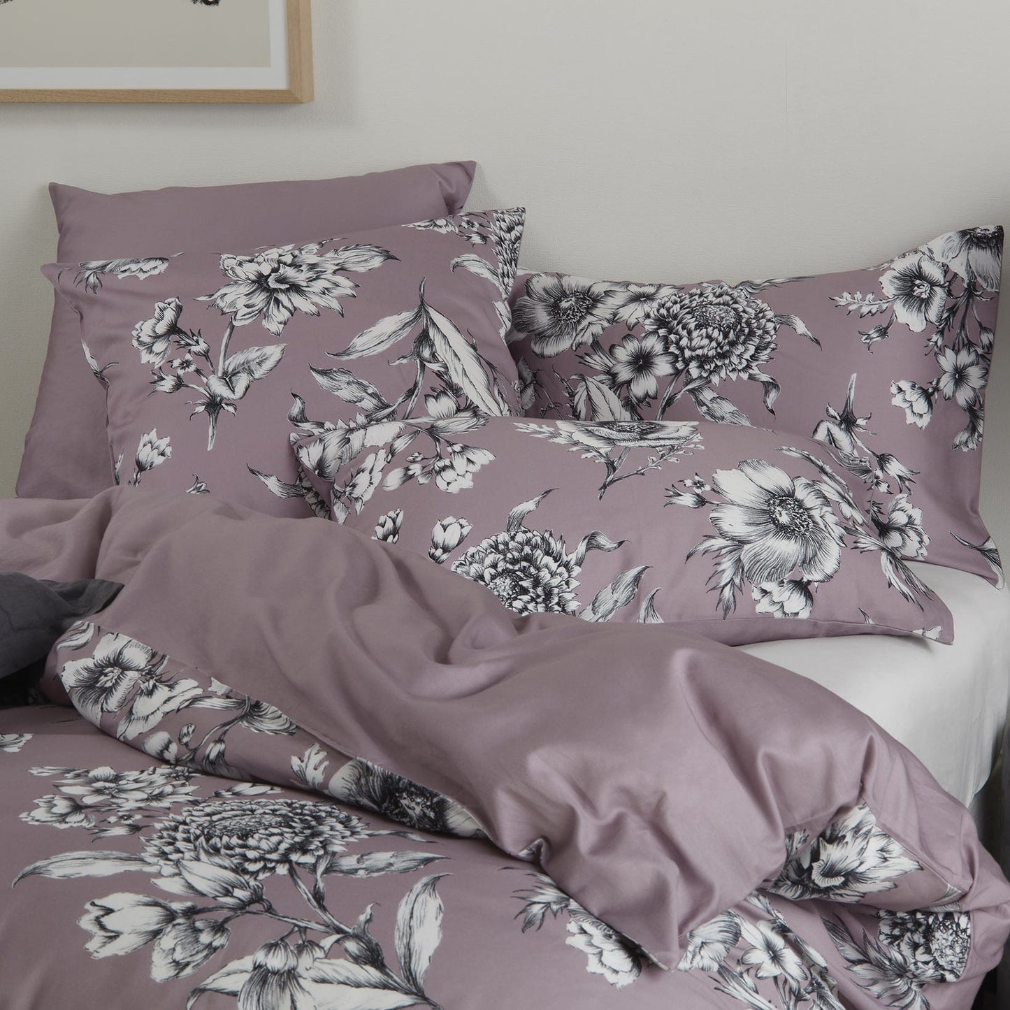 Lucia Mauve Quilt Cover Set